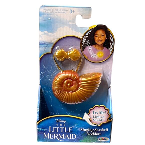 Disney Other - New Disney The Little Mermaid Ariel Singing Seashell Necklace Lights Sounds